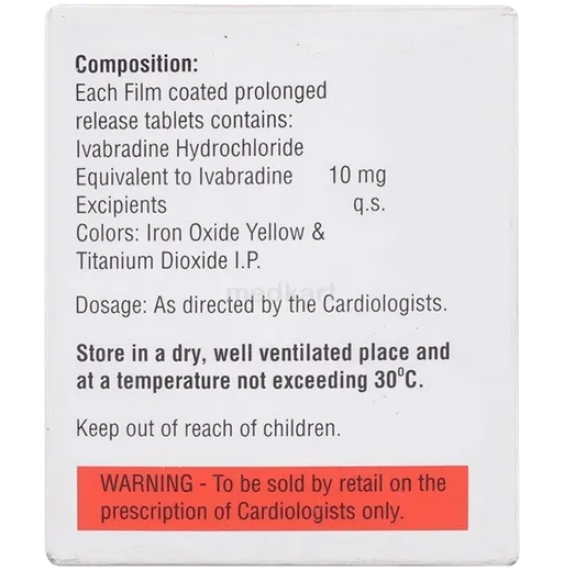 ivabrad od 10mg tablet 10's